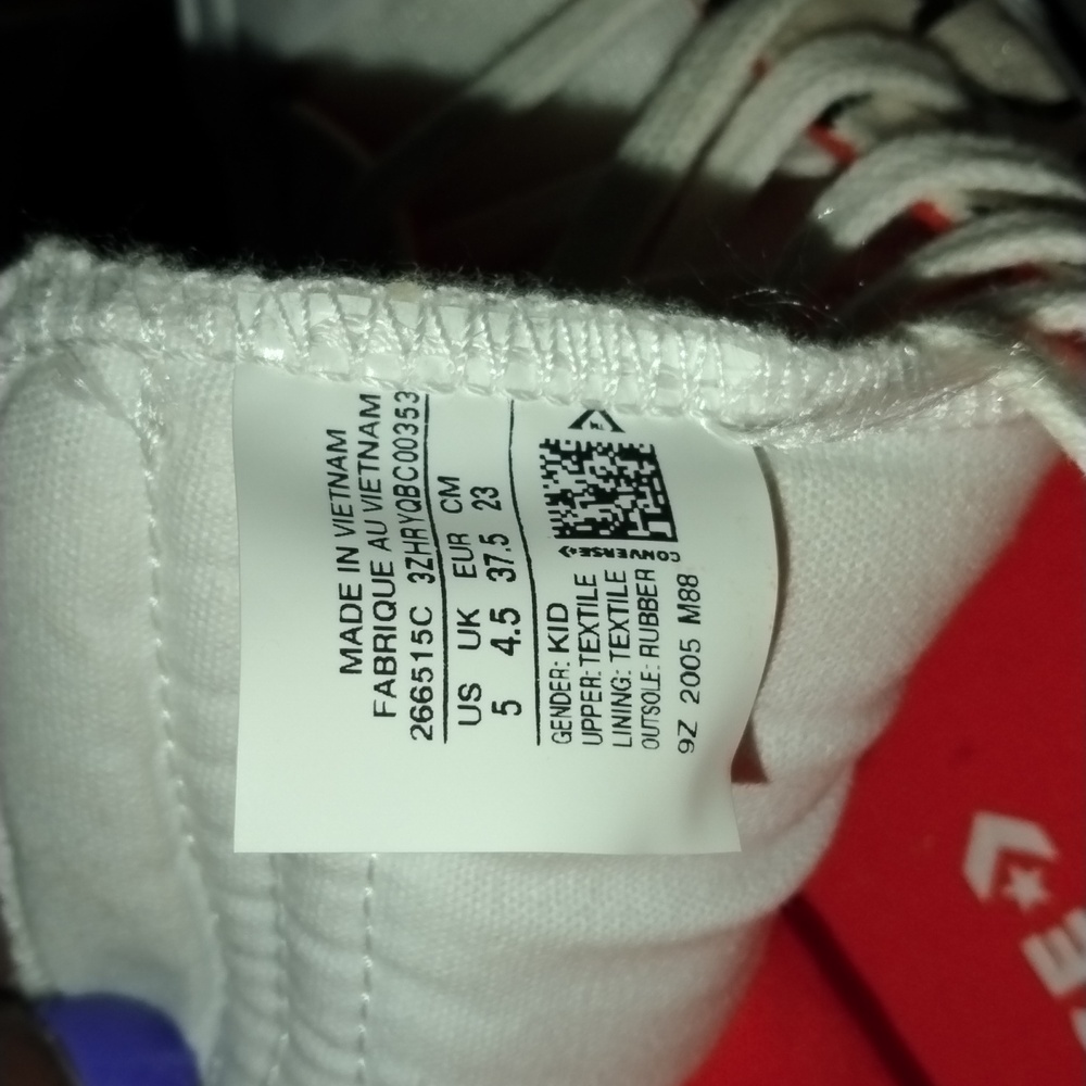 Converse High-Top Sneakers - White and Black Graffiti, Converse UNT1TL3D Hi - Picture 7 of 8